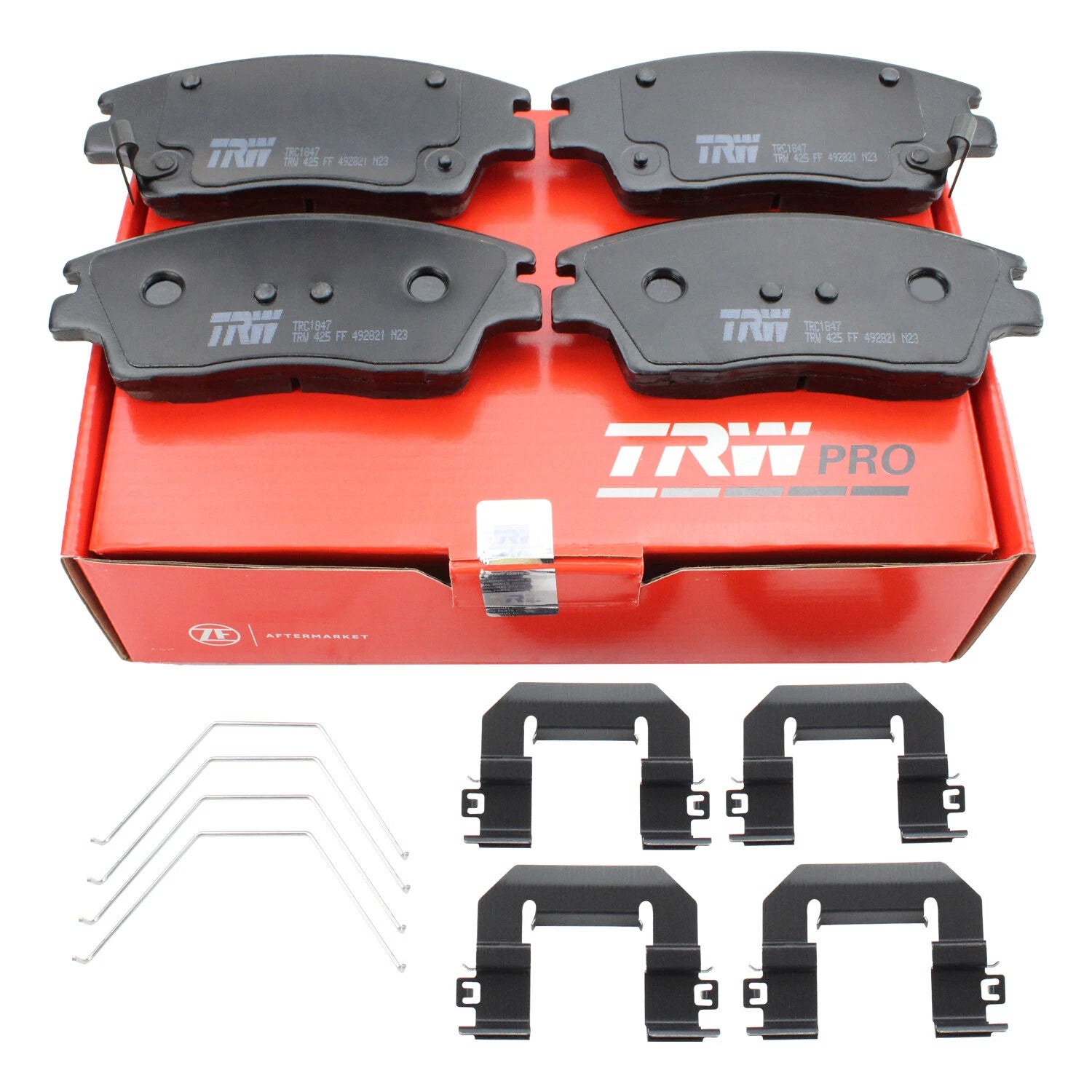 Set of 4 TRW Pro Front Ceramic Brake Pads for Hyundai Elantra Tucson Sportage