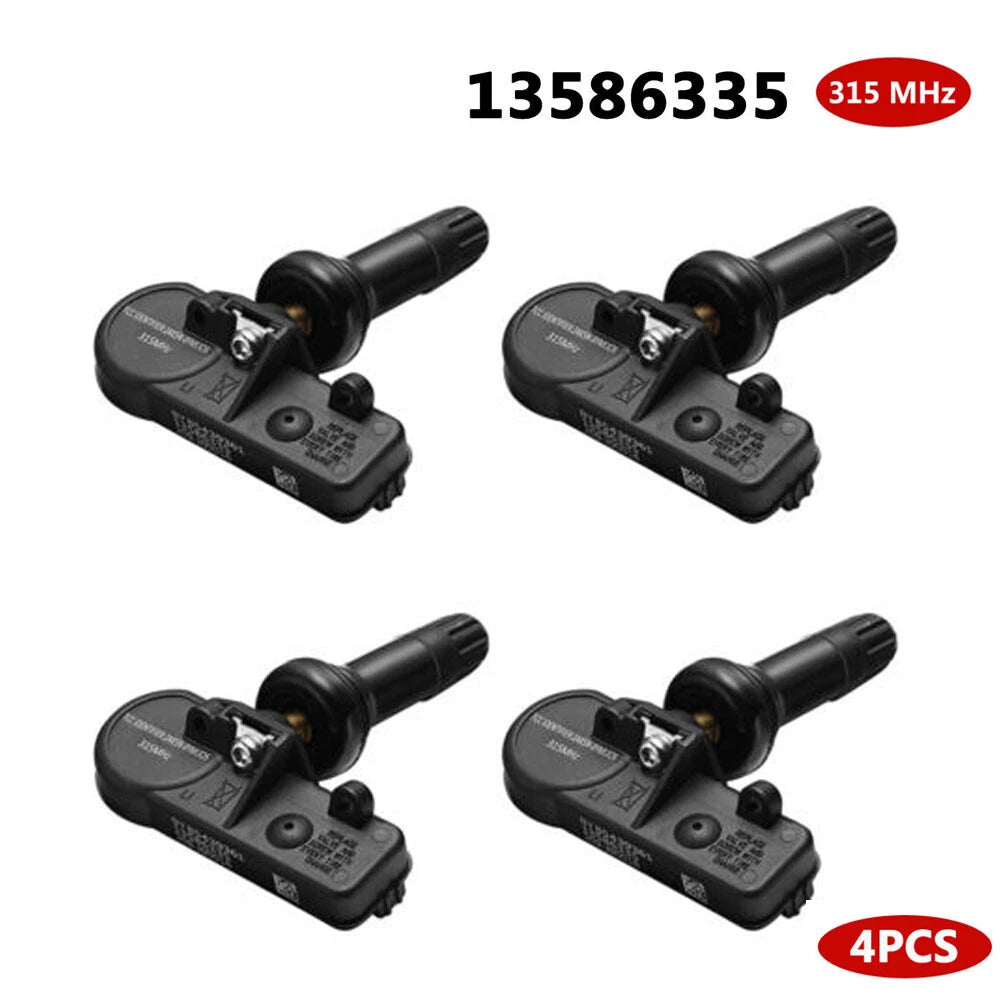 Set of 4 TPMS Sensors for Buick Chevy Cadillac (YYYY–YYYY)