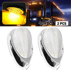 2Pcs LED Side Marker Red Light for Freightliner Peterbilt Truck