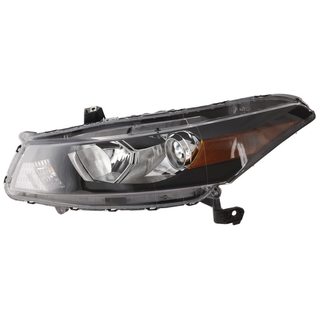 Driver Side Headlight for Honda Accord Coupe (2008–2012) Halogen Amber Signal