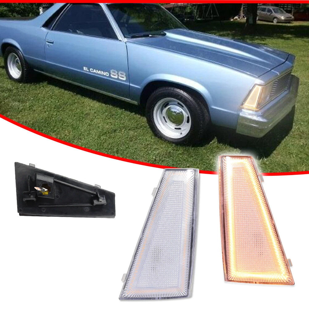 Amber LED Side Marker Lights for Chevrolet Malibu El Camino (1980–1981)