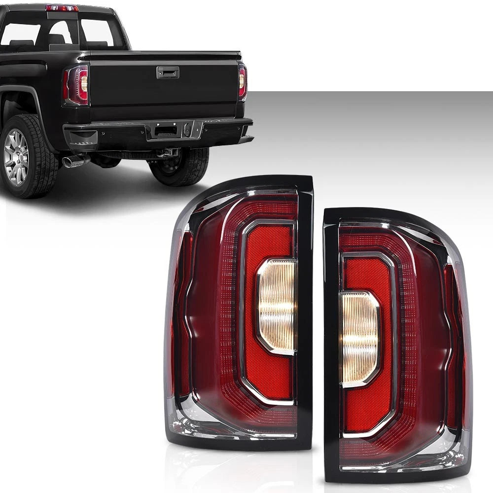 Set of 2 LED Tail Lights for GMC Sierra 1500 (2016–2018)
