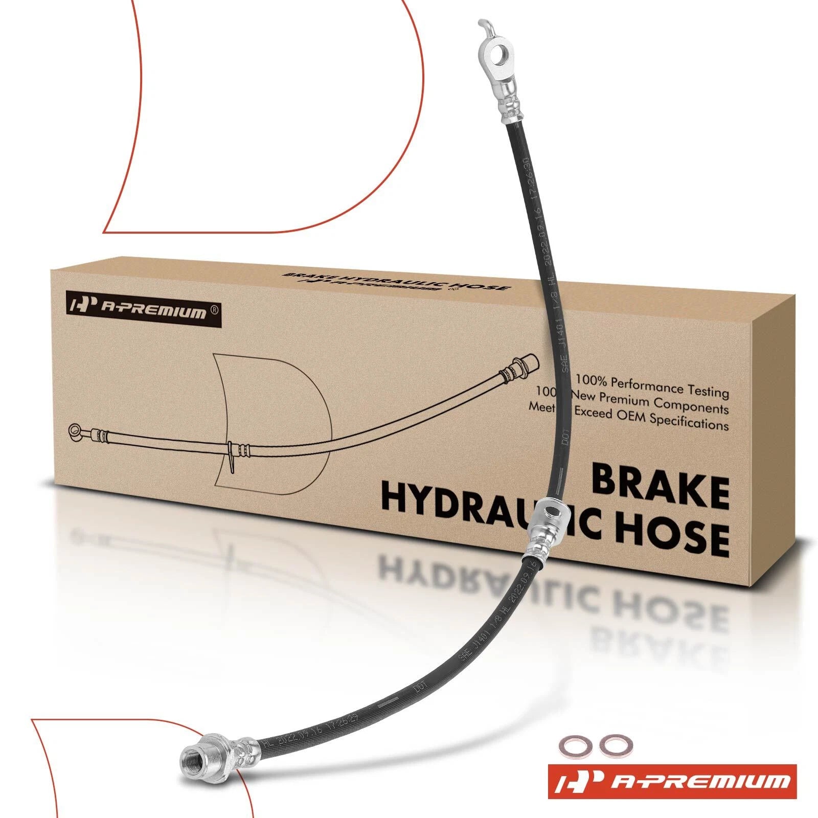 Front Right Brake Hydraulic Hose for Toyota Corolla (2003–2008)