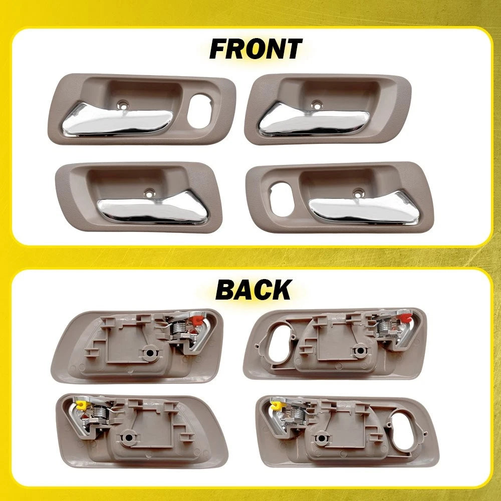Set of 2 Interior Door Handles for Honda Accord Sedan (1998–2002) Beige