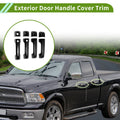 Exterior Door Handle Cover Trim for Ford Bronco (2021–2025) Gloss Black ABS