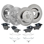 Brake Disc Rotors and Pads Kit for Volvo C30 C70 S40 V50 (2005–2011)