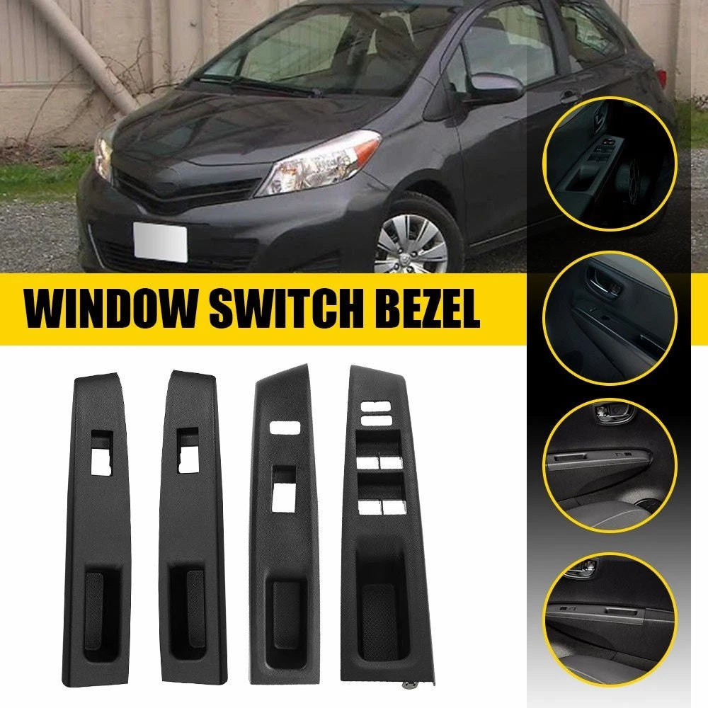 4X Power Window Switch Bezel Cover Trim for Toyota Yaris (2012–2014)