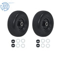 2-Pack Flat Free Tire and Wheel Assembly for Lawnmower (Fits Various Models)