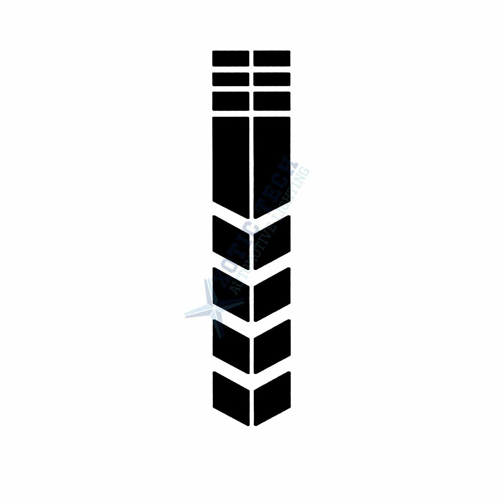 Sport Reflective Safety Arrow Racing Stripe Decal for Honda (2014-2020)