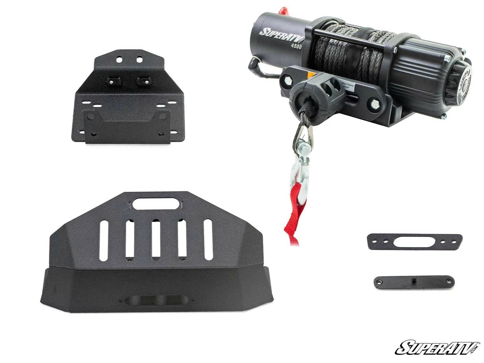 Winch Mount & 4500 lb Winch for Polaris RZR Turbo S (2018–2023)