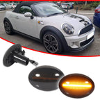 Smoked Amber LED Fender Side Marker Lights for MINI Cooper (R55–R59)