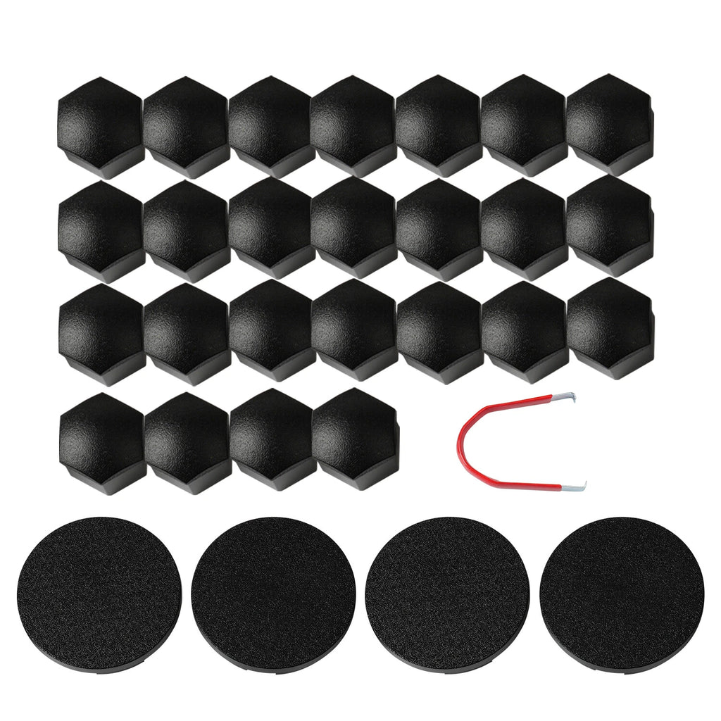 Wheel Center Caps and Lug Nut Covers for Tesla Cybertruck (2023) Matte Black