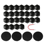 Wheel Center Caps and Lug Nut Covers for Tesla Cybertruck (2023) Matte Black