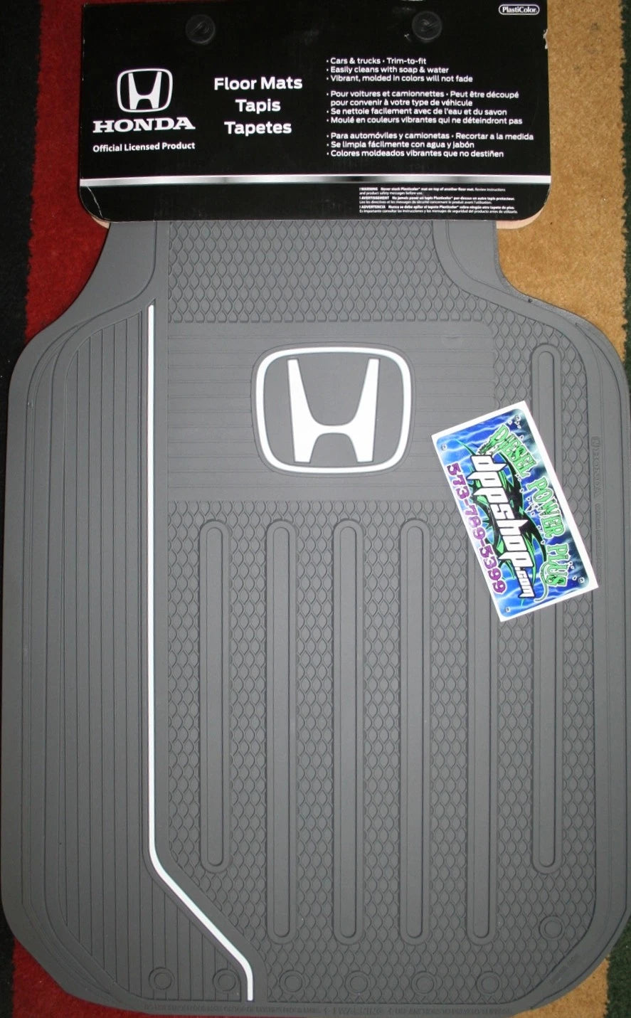 Set of 2 Rubber Floor Mats for Honda Accord, Pilot, Element, Odyssey (2003–2023)