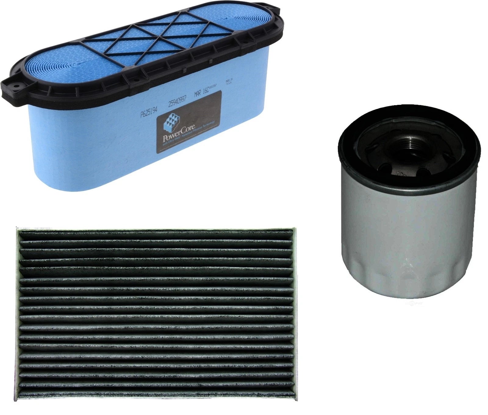 ACDelco Engine Oil Air Cabin Carbon Filter Service Kit for Chevy ZR1 (2009–2019)
