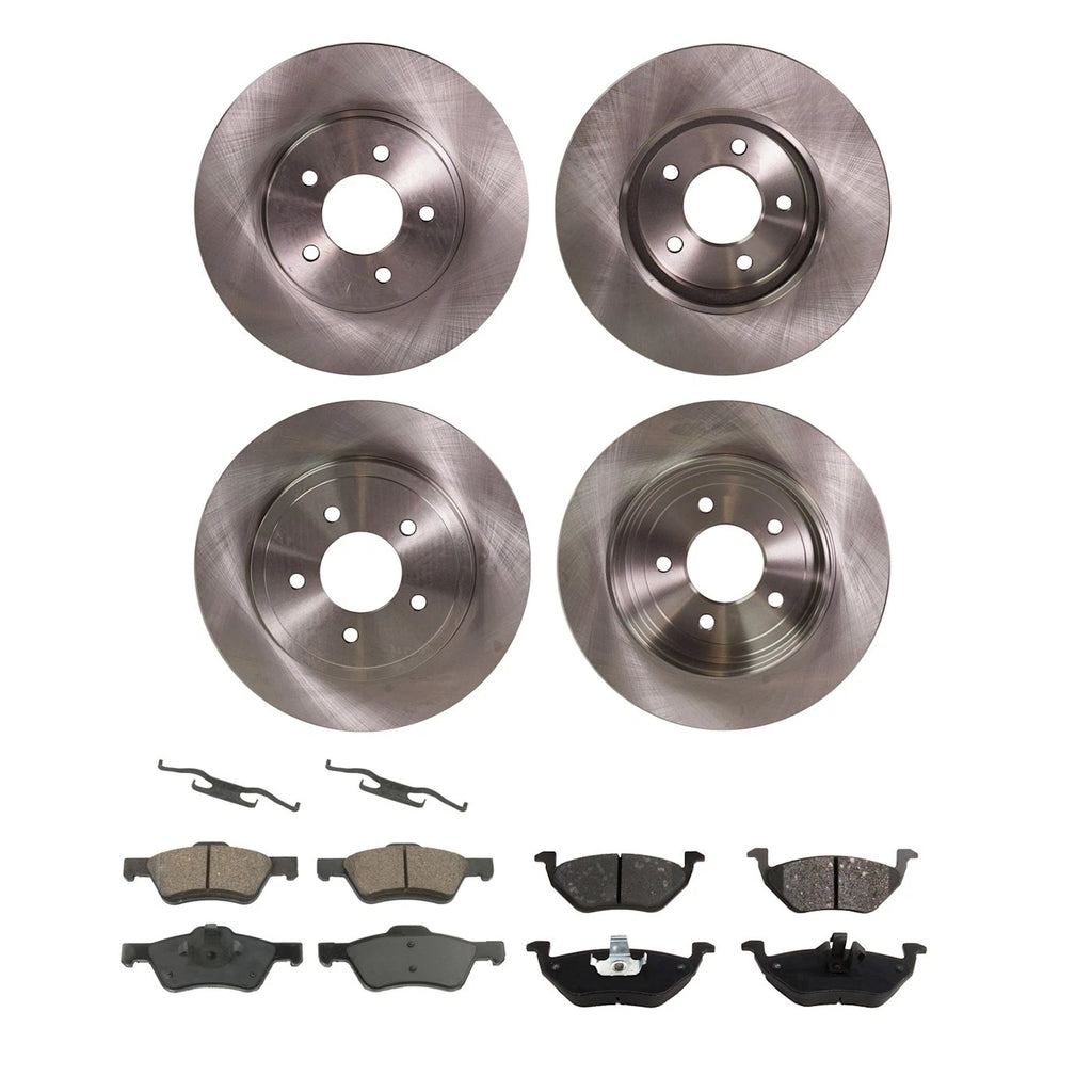 4-Wheel Brake Disc and Pad Kit for Ford Escape, Mercury Mariner (2005–2007)
