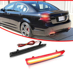 2X Red Lens LED Bumper Reflector Tail Lights for Chevy Camaro (2016–2023)