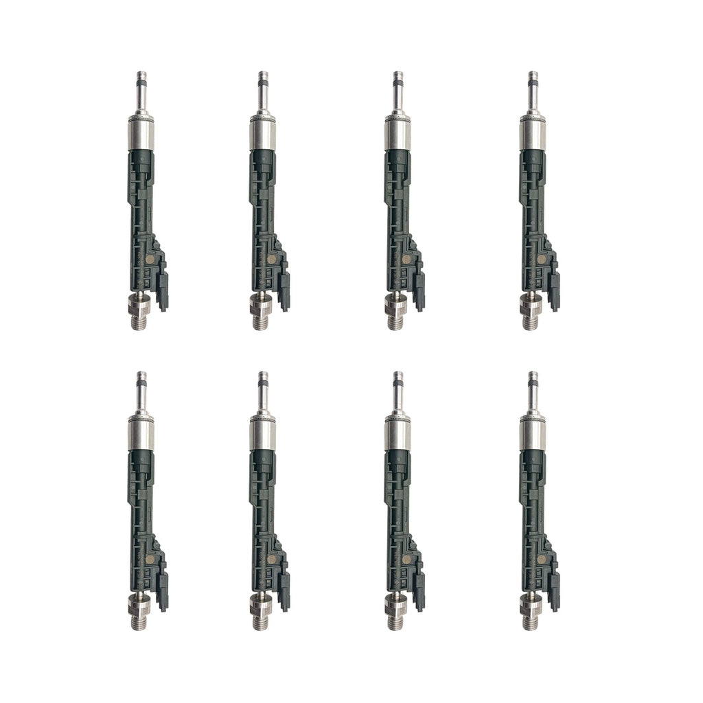Set of 8 Fuel Injectors for BMW X6 X5 M6 M5 Alpina B7 B6 (2008–2019)