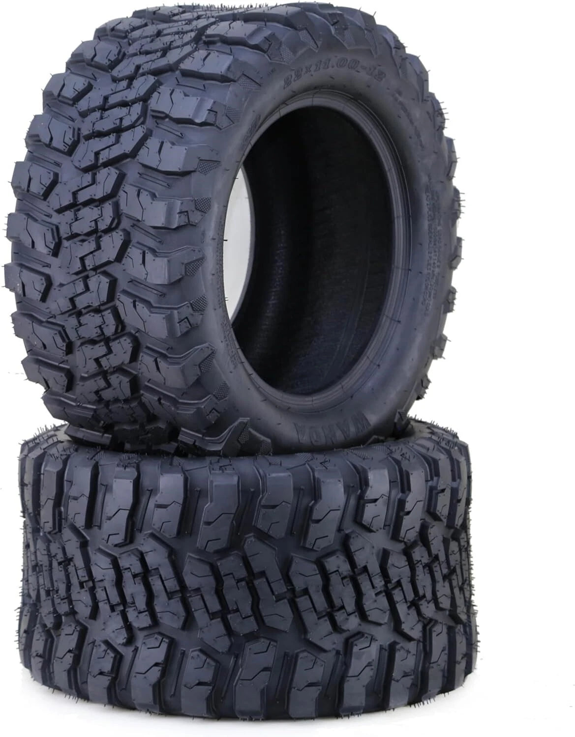 Set of 2 All Terrain Golf Cart Tires 22x11-12 4 Ply - 14056