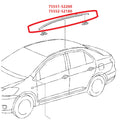 Roof Strip Moulding Trim Left & Right for 2012-2014 Toyota Yaris Hatchback