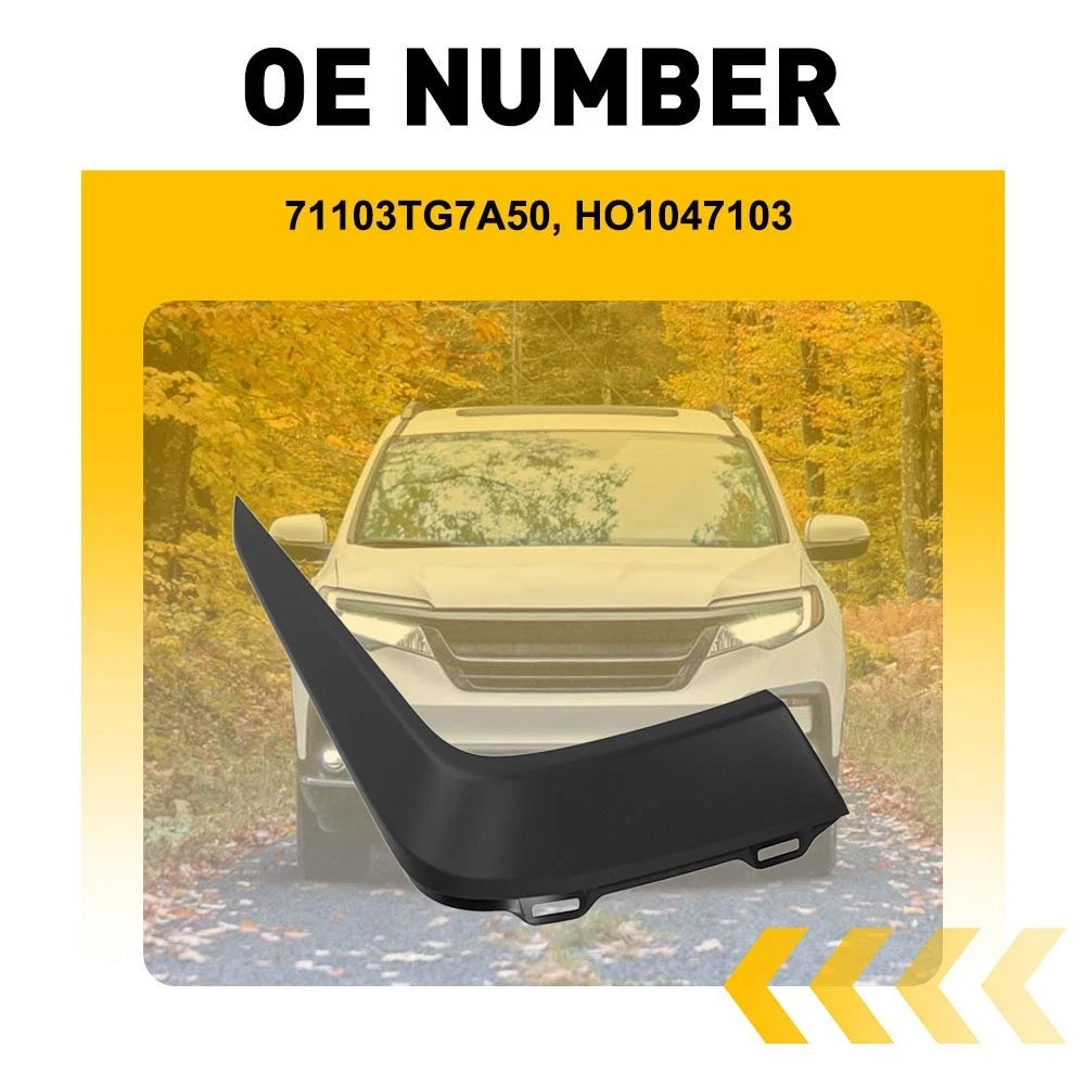 Front Right Upper Bumper Cover Molding Trim for Honda Pilot (2019–2022) EPY
