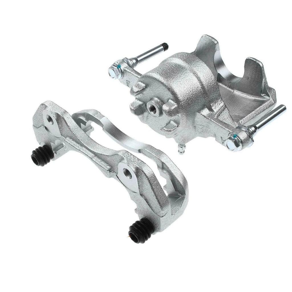 Pair Front Brake Calipers with Brackets for Mitsubishi Outlander Lancer (2003-2023)