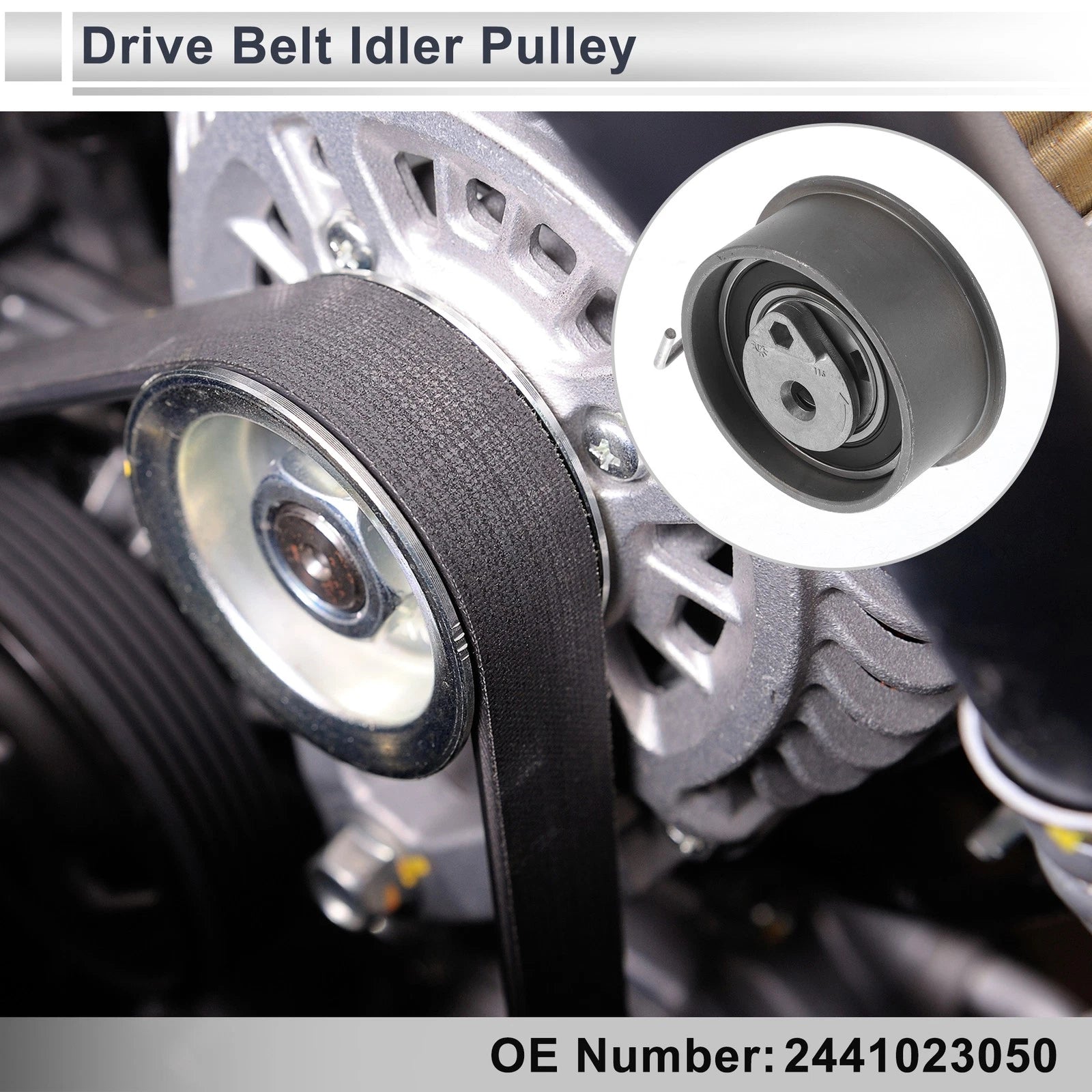 Drive Belt Idler Pulley for Hyundai Tucson (2005–2009) No. 2441023050