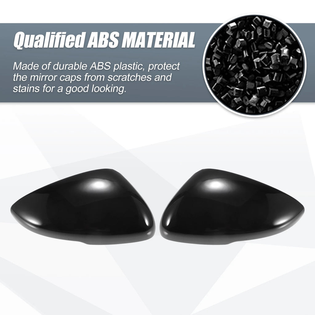 1 Pair Rearview Mirror Cover Overlay Gloss Black for Honda Accord (2018–2021)