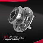 2X Front Wheel Hub Bearing Assembly for Dodge Avenger Chrysler Sebring (200)