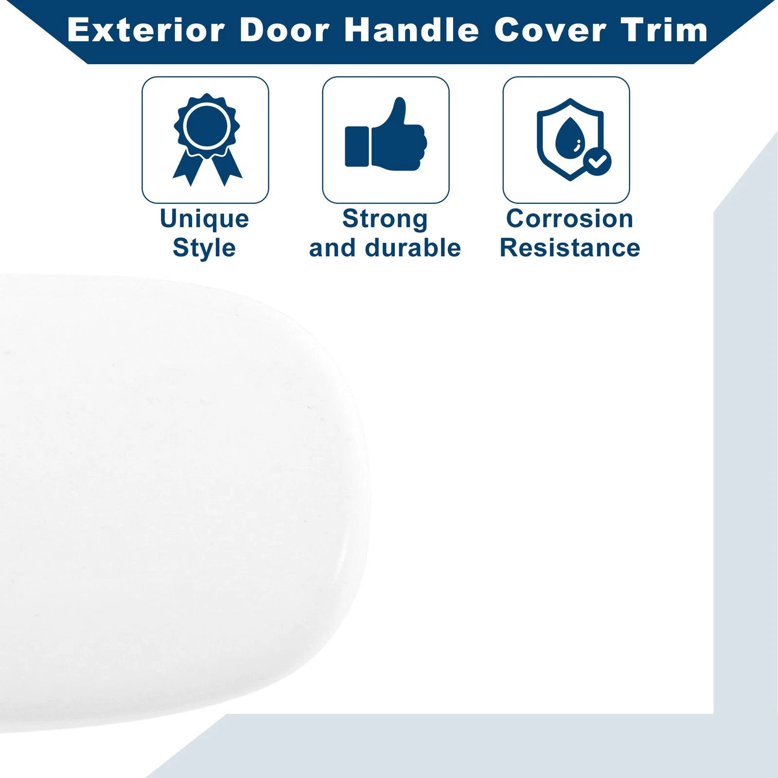 Exterior Door Handle Cover Trim for VW Golf (1999–2006), Audi TT (1998–2006) White