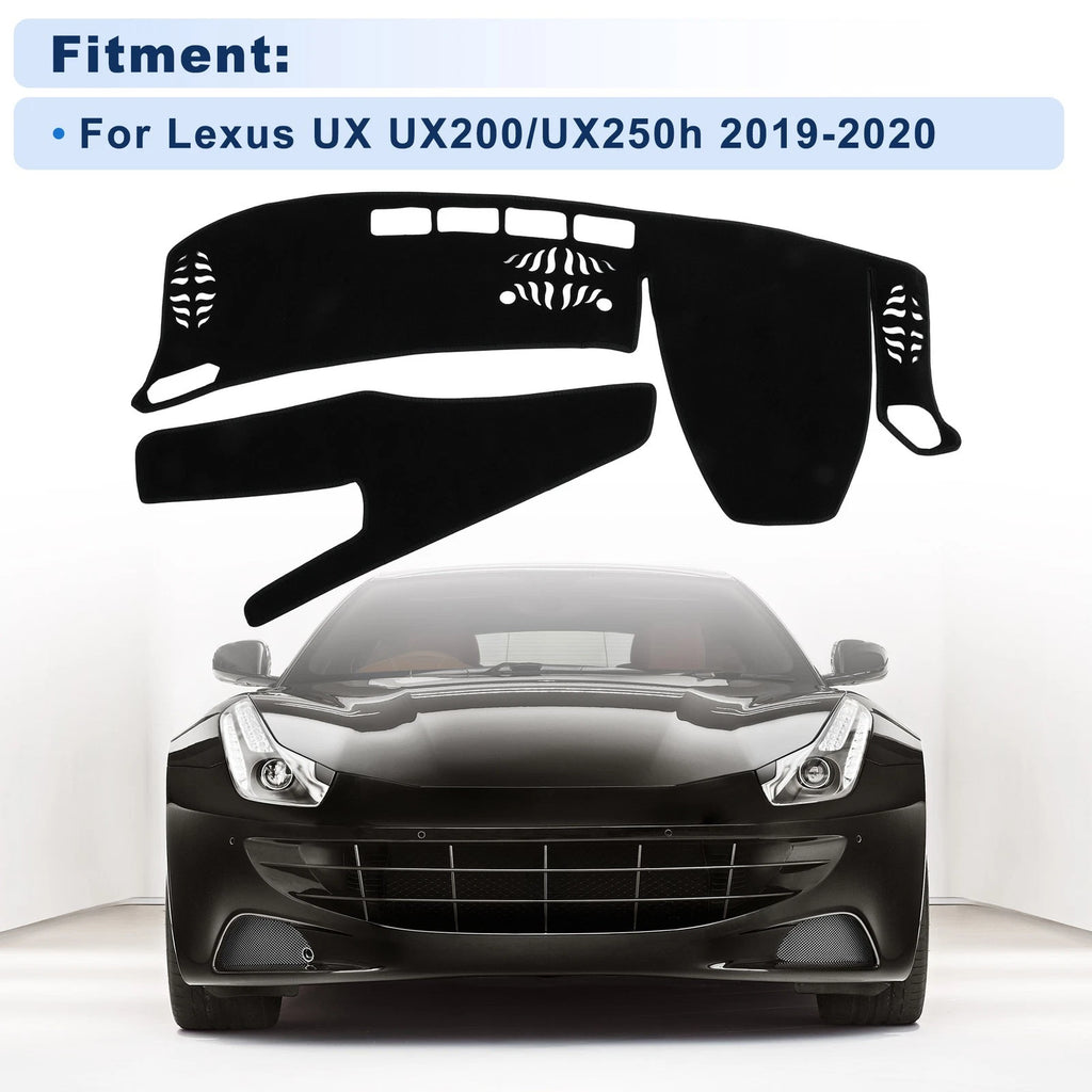 Dash Cover for Lexus UX UX200/UX250h (2019–2020) Polyester Black Set of 1