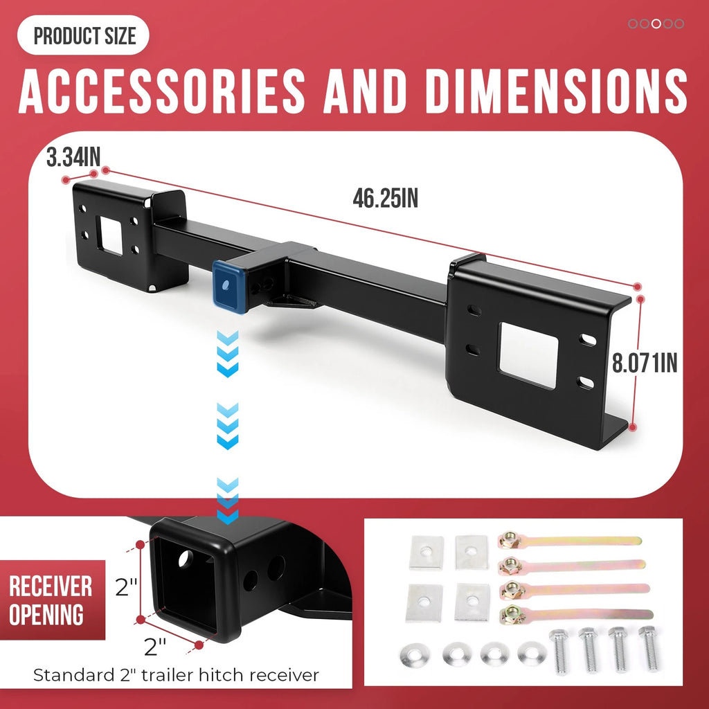 Front Mount Trailer Receiver Hitch for Ford F-250 F-350 Excursion (1999–2007)