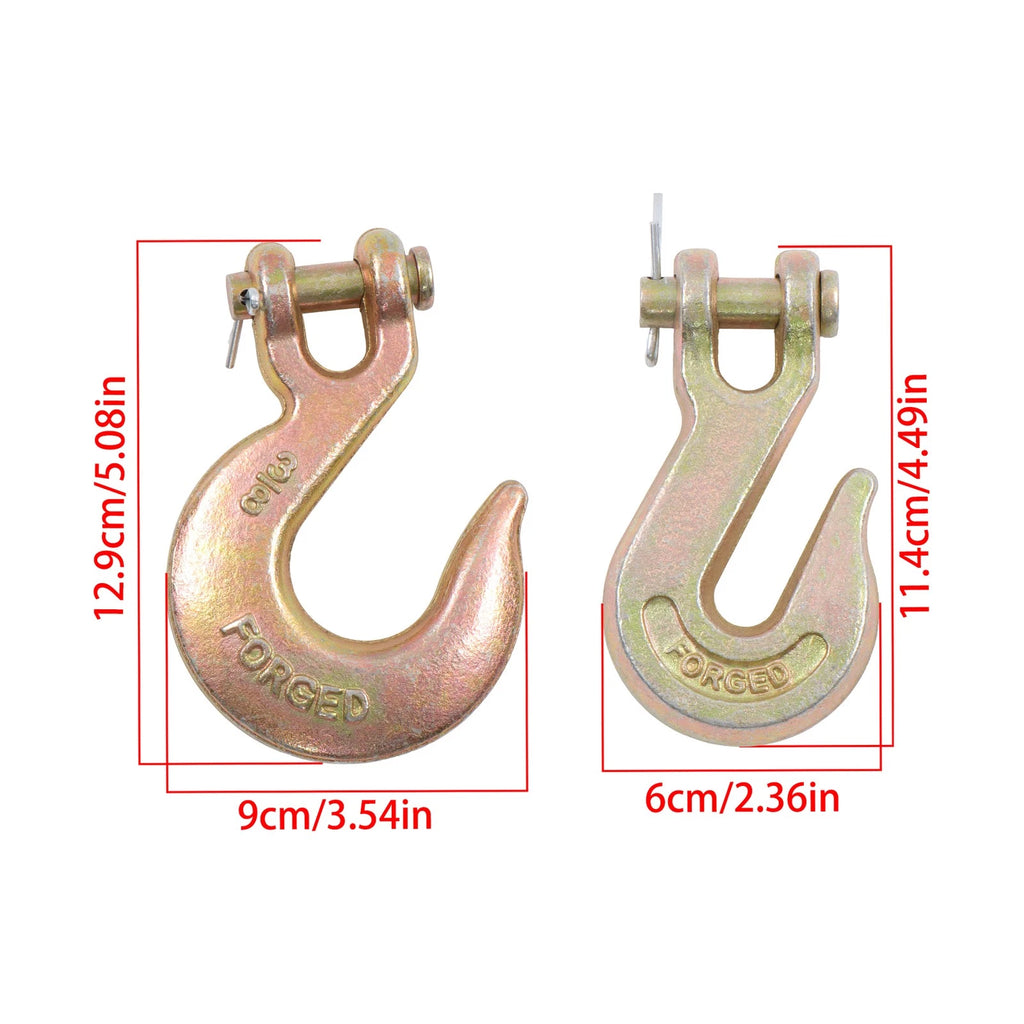 20 Pack G70 Clevis Slip Hooks & Grab Hooks for Chain (6600 lbs WLL)