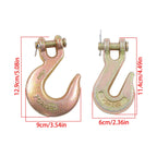 20 Pack G70 Clevis Slip Hooks & Grab Hooks for Chain (6600 lbs WLL)