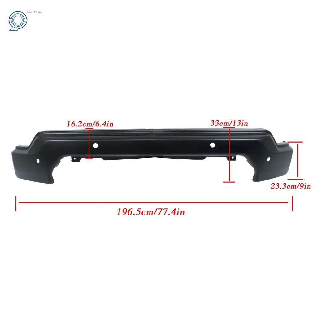 Steel Split Front Bumper for GMC Sierra 1500 (2019–2021) with Sensor Holes