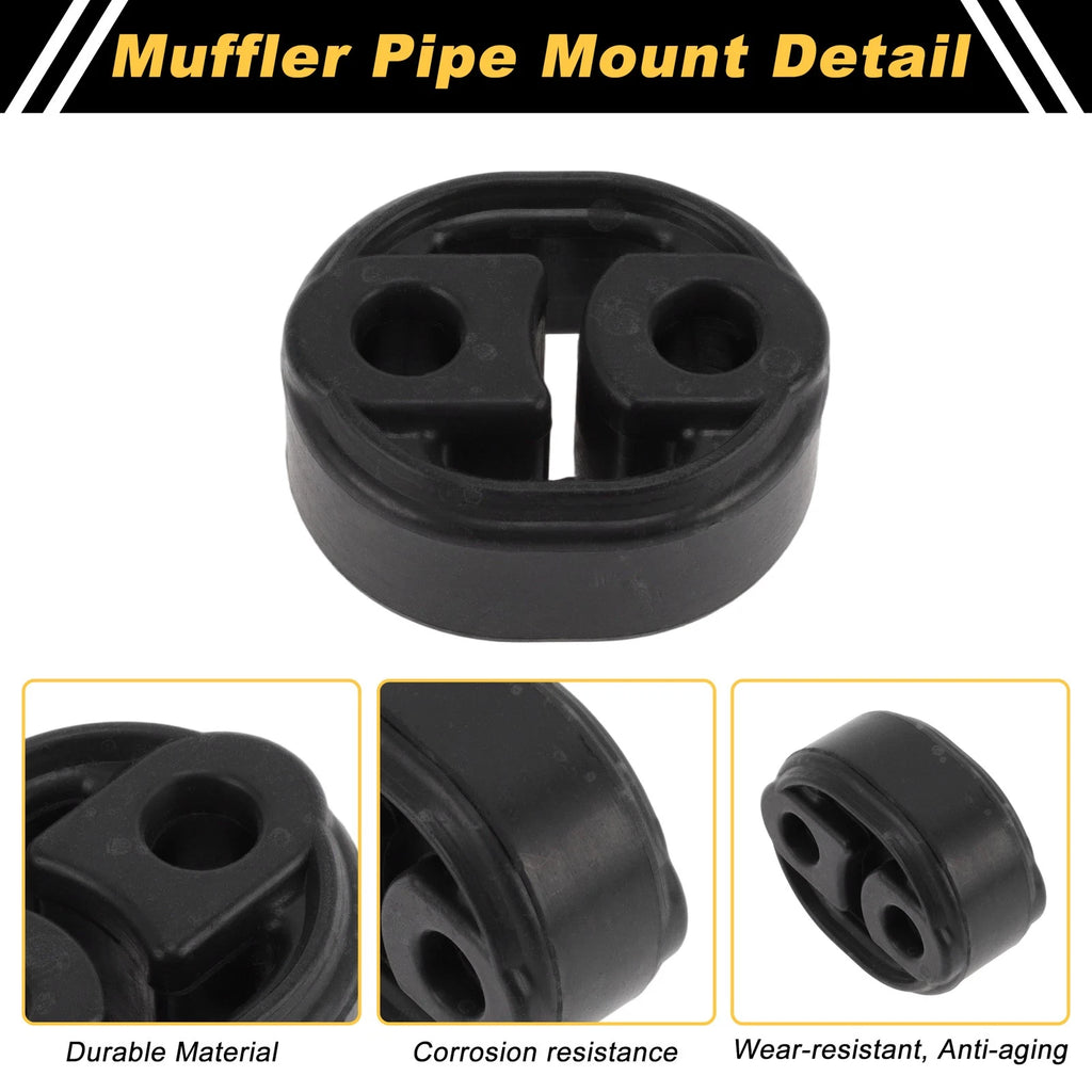 Muffler Exhaust Hanger for Toyota Yaris (2006–2011) No. 1756540010 Black 1 Pc