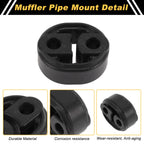 Muffler Exhaust Hanger for Toyota Yaris (2006–2011) No. 1756540010 Black 1 Pc