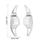 Pair Silver Tone Steering Wheel Shift Paddle for Cadillac XT5 (2017–2023), Buick Regal (2018–2020)