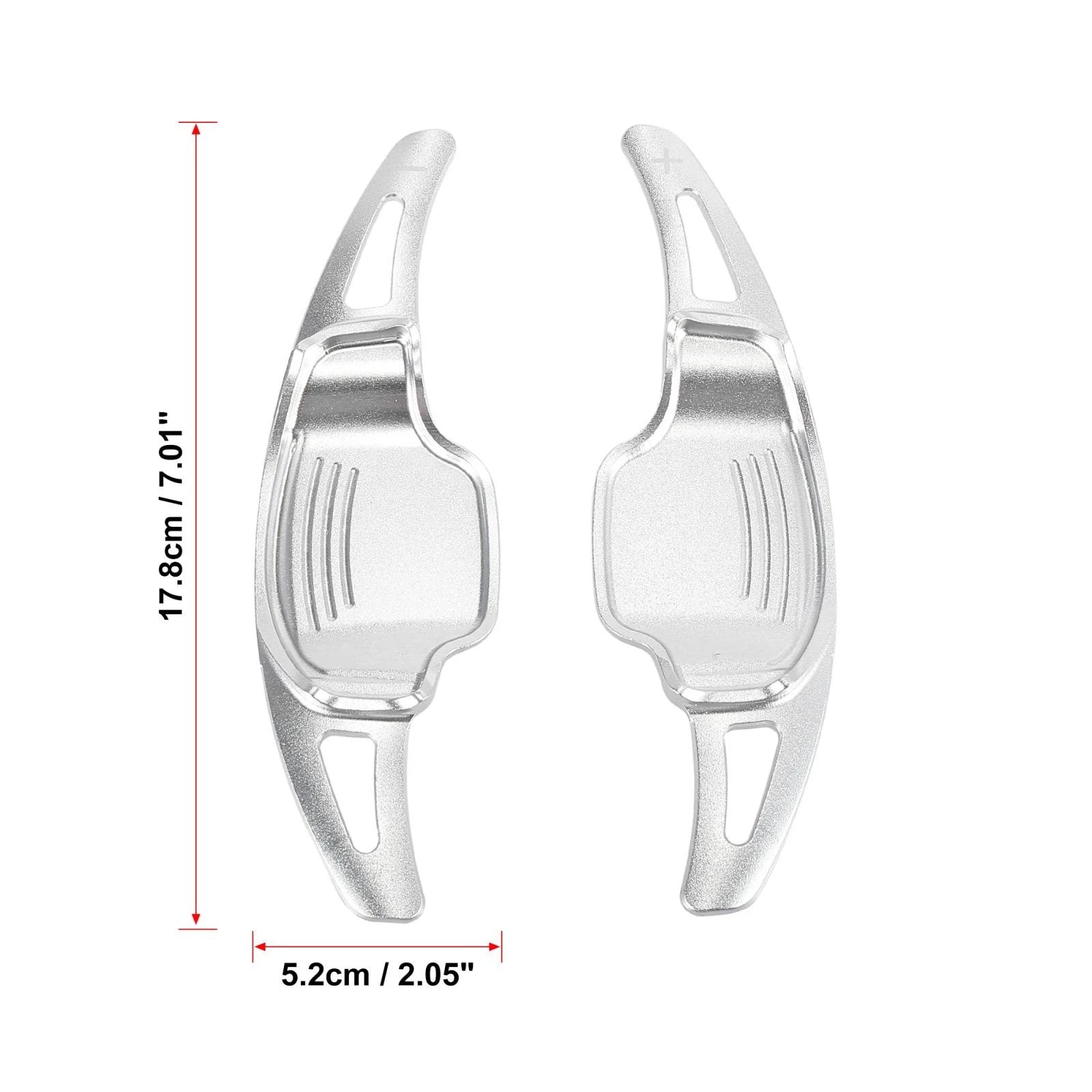 Pair Silver Tone Steering Wheel Shift Paddle for Cadillac XT5 (2017–2023), Buick Regal (2018–2020)