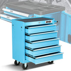 5 Drawer Lockable Rolling Tool Chest for Garage Workshop (Blue)