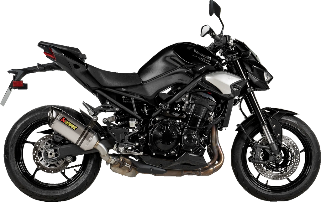 Akrapovic Slip-On Muffler for Kawasaki Z900 (2017–2023) - Titanium ECE