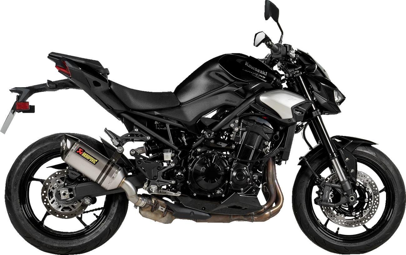 Akrapovic Slip-On Muffler for Kawasaki Z900 (2017–2023) - Titanium ECE