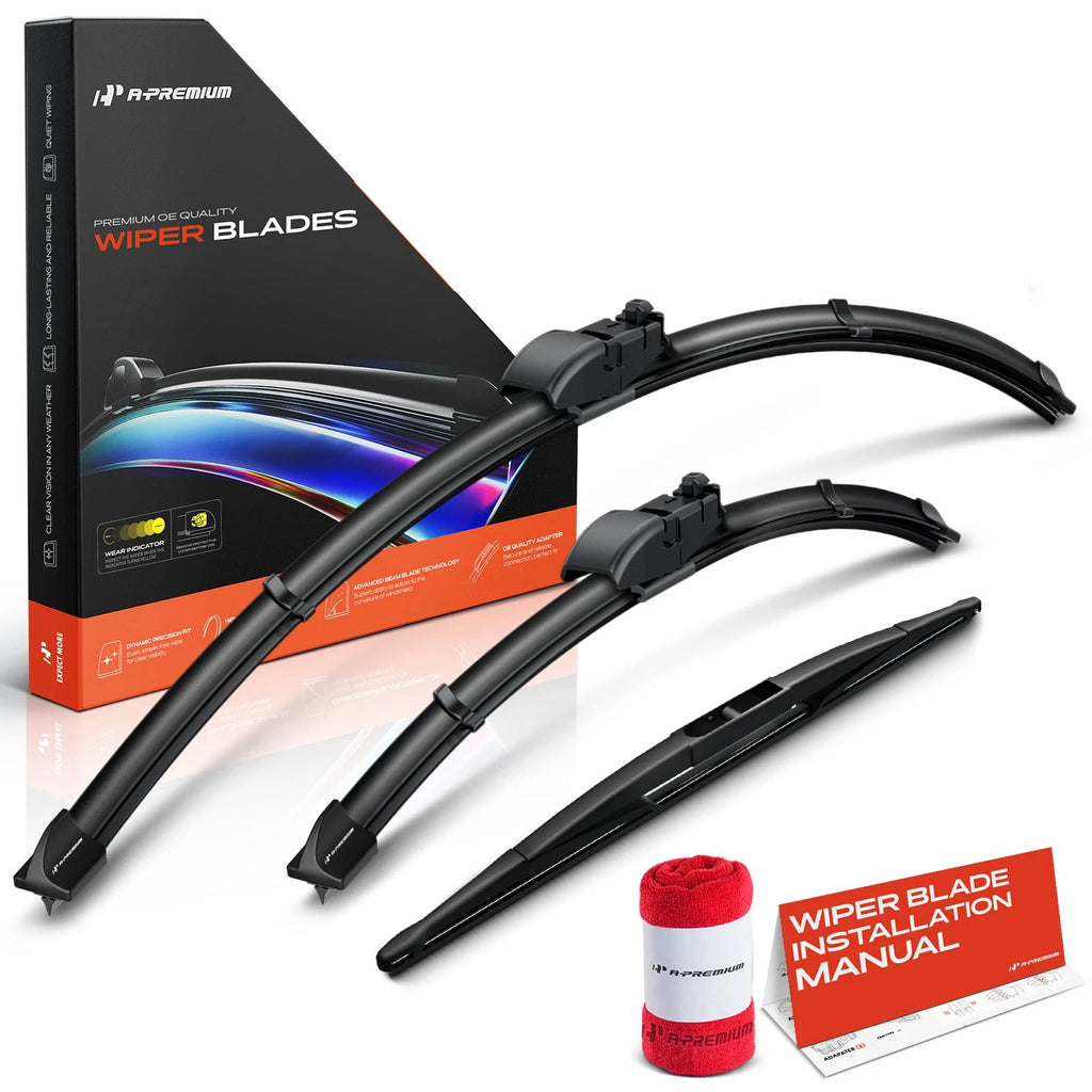 Set of 3 Windshield Wiper Blades for Subaru Outback (2020–2024)