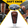Walnut Wood Leather Shift Knob for Lexus LS430 (2001–2006), Scion iQ (2012–2015)