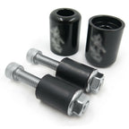 Bar Ends for Kawasaki Ninja EX250 EX500 EX650R ZX6R-636 ZZ-R1200 (2000–2009) Black Rubber