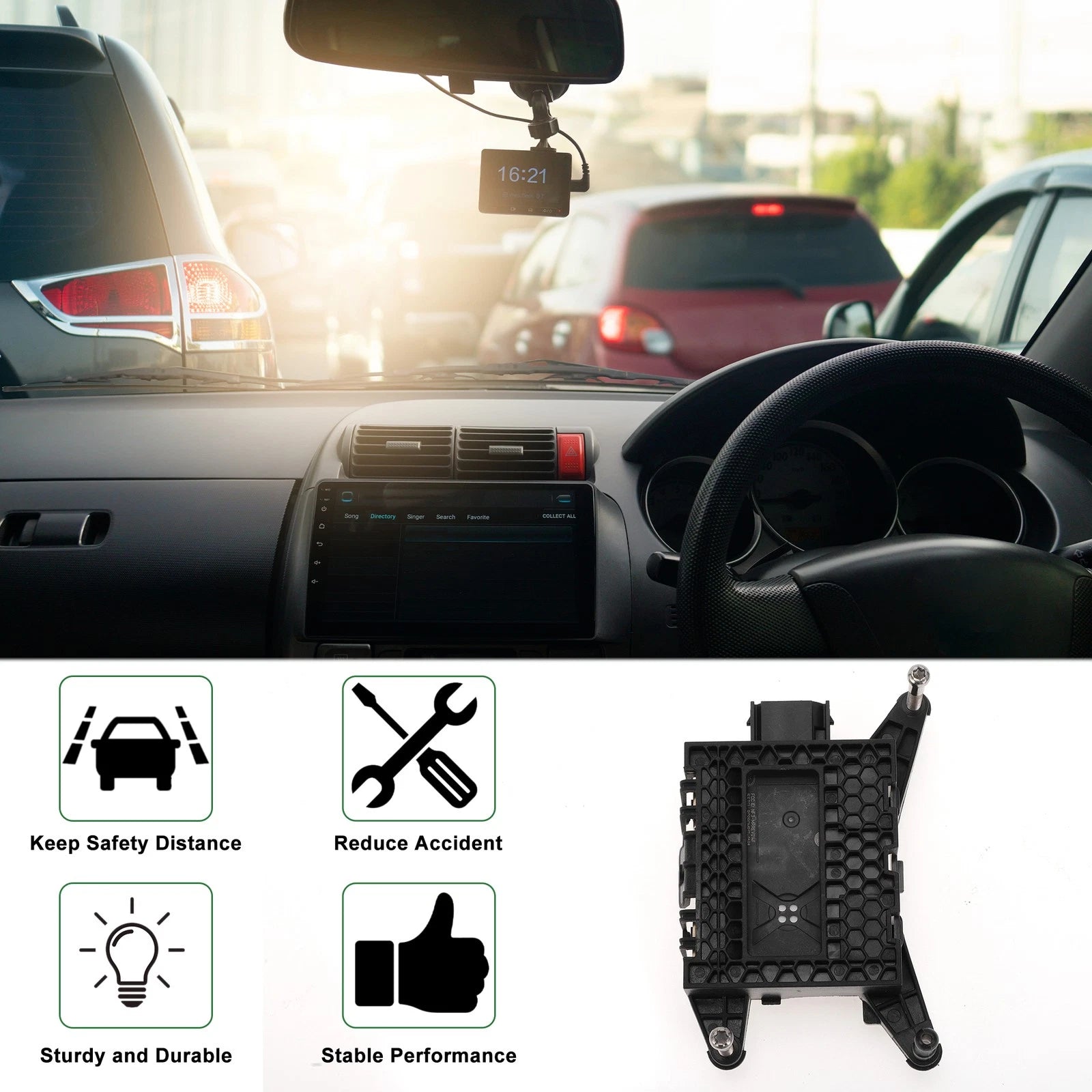 Cruise Control Distance Radar Sensor No. 36801TVAA170 for Honda Accord (2018–2020)