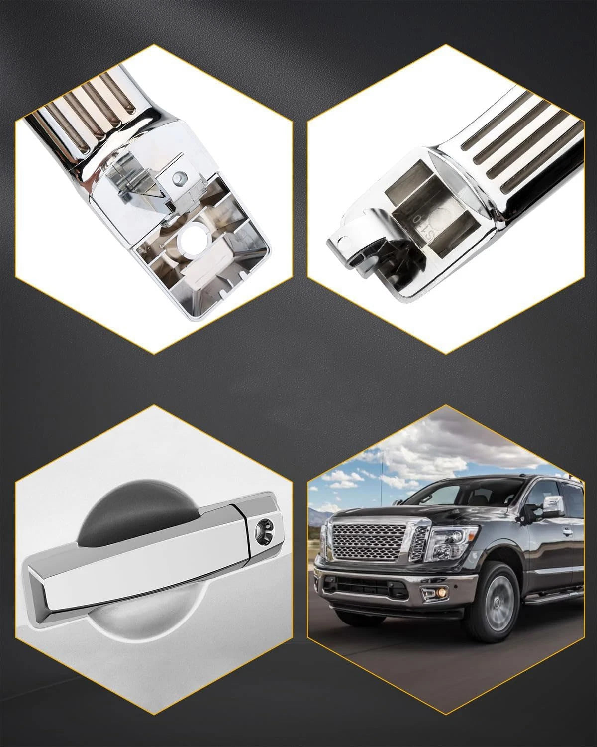 Exterior Door Handle Set for Nissan Titan (2004–2015)