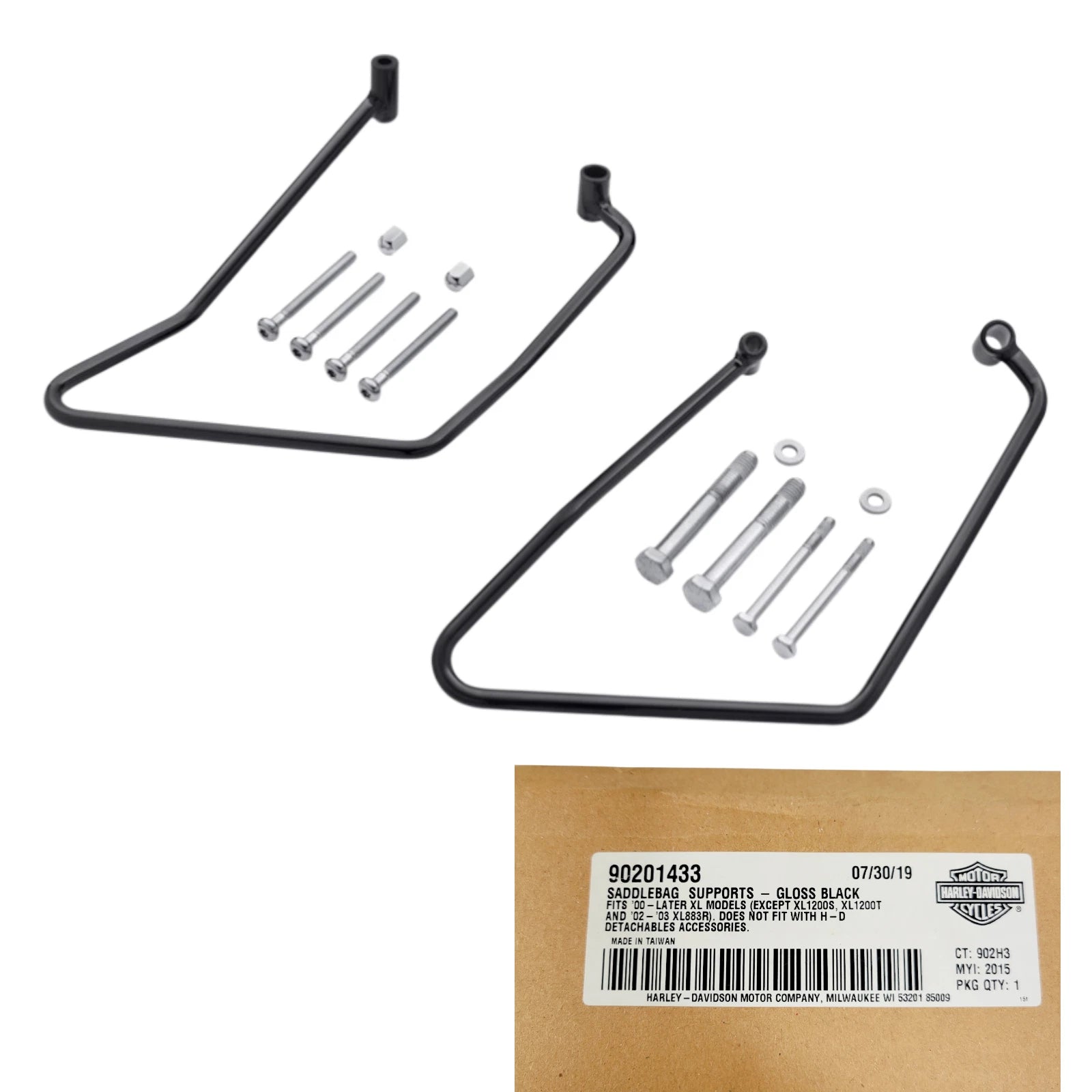 Saddlebag Supports for Harley-Davidson Sportster (2000–2022) 90201433