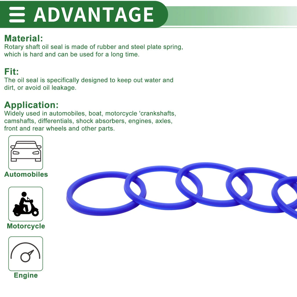 Set of 5 Oil Seal Rotary Shaft Seal 75x85x6mm for Various Models