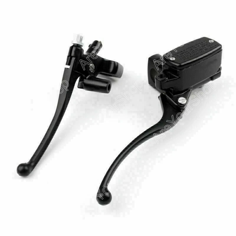 1" Handlebar Reservoir Brake Clutch Levers for Honda VT750C2 VT750C3 (1997–2014) Black